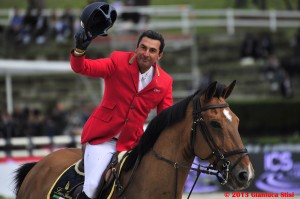 Juan Carlor Garcia (Italia) festeggia il proprio secondo percorso netto.