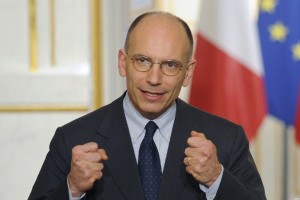 Italian PM Enrico Letta in Paris