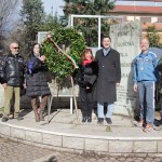 la posa della corona nel ceppo dedicato alle popolazioni   Giuliano Dalmata