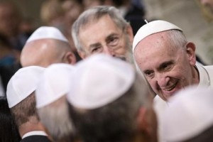 Pope Francis at Rome's Synagogue